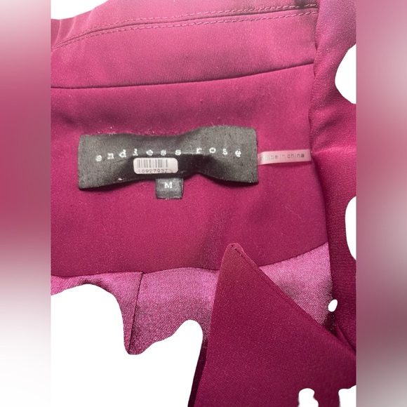 Endless Rose Single Breasted Blazer Fuscha Size M - Picture 6 of 7